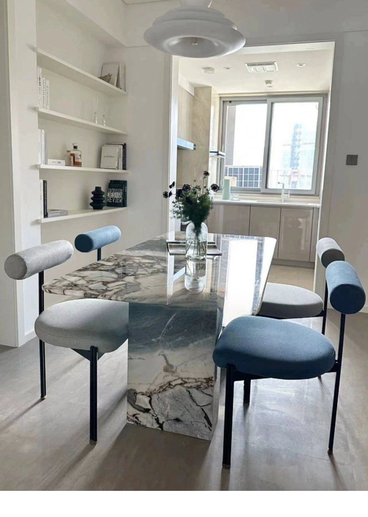 Modern Sintered Stone Acrylic Dining Table - Stylish and Durable Centerpiece for Your Home hny-5234