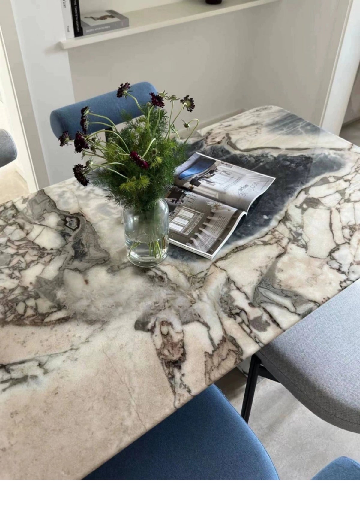 Modern Sintered Stone Acrylic Dining Table - Stylish and Durable Centerpiece for Your Home hny-5234