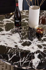 Stylish Sintered Stone Multi-Layer Board Dining Table - Modern Round Design for Elegant Dining Spaces hny-5238