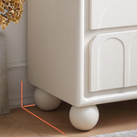 Modern Oak Pine Nightstand with Multi-Layer Board and Unique Design hqlw-4021