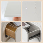 White Oak Pine Multi-Layer Board Cabinet - Modern Minimalist Storage Solution hqlw-4027