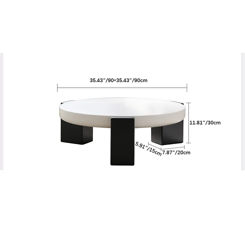 Modern Oak Density Board Coffee Table - Perfect for Contemporary Living Rooms hqlw-4033