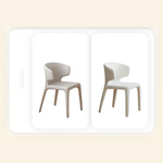 Stylish Synthetic Leather Dining Chairs for Modern Home Decor hqlw-4042