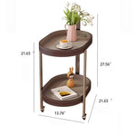 Stylish Stainless Synthetic Leather Tea Table with Wheels – Elegant Multi-Level Serving Cart for Modern Living Spaces hqy-5201