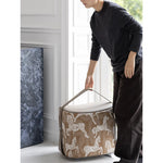 Stylish Synthetic Leather Stool with Unique Design - Comfortable and Versatile Home Accent Piece hrn-5254