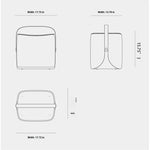 Stylish Synthetic Leather Stool with Unique Design - Comfortable and Versatile Home Accent Piece hrn-5254