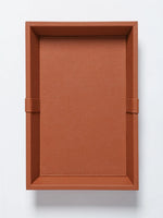 Stylish Ash Wood Console Table with Multi-layer Board and Synthetic Leather Accents hrn-5260