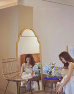 Elegant Beech Wood Mirror with Glass Finish - Stylish Home Décor Accent for Any Room hrn-5261