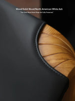 Stylish Cowhide and Ash Wood Stool - Modern Hexagonal Design for Any Space hrn-5262