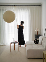 Stylish Cowhide and Ash Wood Stool - Modern Hexagonal Design for Any Space hrn-5262