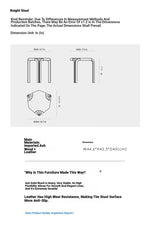 Stylish Cowhide and Ash Wood Stool - Modern Hexagonal Design for Any Space hrn-5262