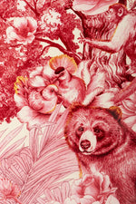 Elegant Birch Side Table with Floral Design – Modern Accent for Living Room or Bedroom hrn-5266