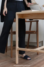 Stylish Ash Wood Chair with Synthetic Leather Upholstery – Modern Comfort for Your Home or Office hrn-5270