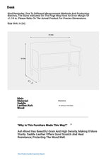 Stylish Ash Wood Chair with Synthetic Leather Upholstery – Modern Comfort for Your Home or Office hrn-5270