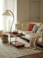 Elegant Metal and Oak Serving Cart with Copper Accents - Perfect for Entertaining hrn-5272