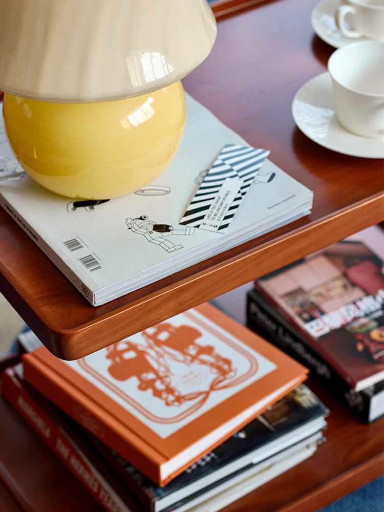 Elegant Metal and Oak Serving Cart with Copper Accents - Perfect for Entertaining hrn-5272