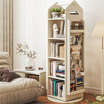 Stylish Solid Wood Storage Rack - Modern and Versatile Bookshelf for Home Organization hrvr-5081