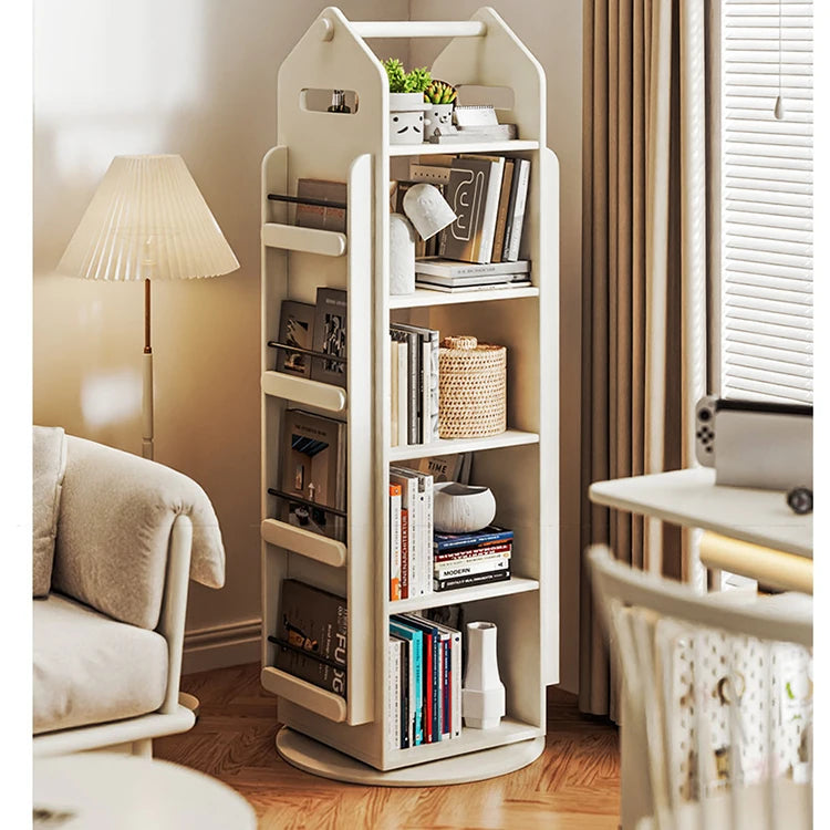 Stylish Solid Wood Storage Rack - Modern and Versatile Bookshelf for Home Organization hrvr-5081