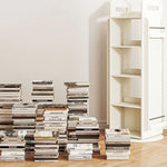 Stylish Solid Wood Storage Rack - Modern and Versatile Bookshelf for Home Organization hrvr-5081