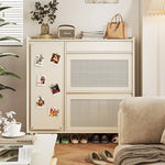 Stylish Solid Wood Cabinet with Multi-Layer Design - Perfect for Modern Storage Solutions hrvr-5082