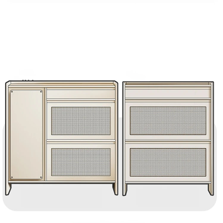 Stylish Solid Wood Cabinet with Multi-Layer Design - Perfect for Modern Storage Solutions hrvr-5082