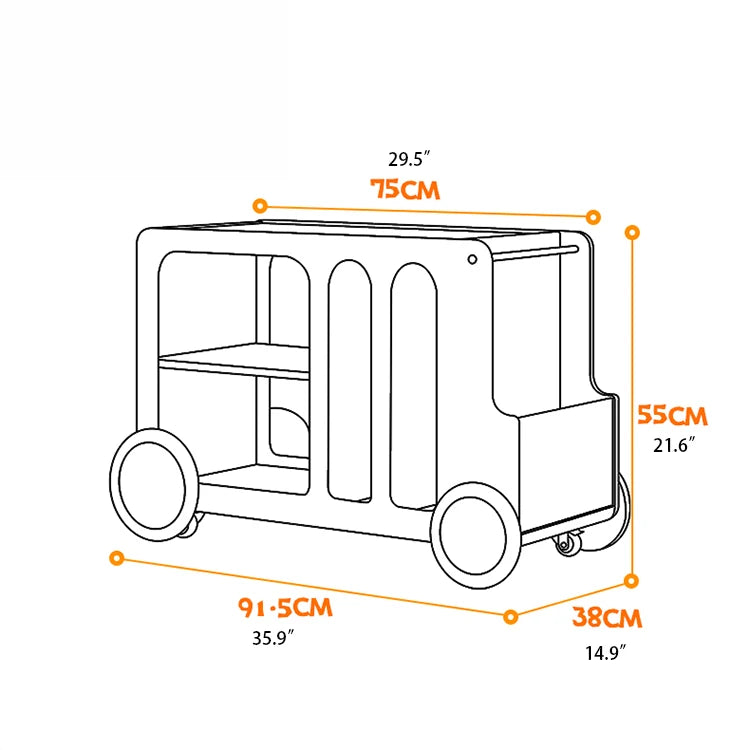 Elegant Solid Wood Tea Table with Ceramic Sintered Stone Top and Glass Shelving - Stylish Rolling Cart for Kitchen and Living Room Storage hrvr-5083