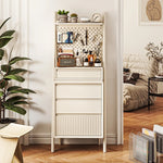 Stylish Solid Wood Pine Multi-Layer Cabinet with Functional Organizer – Perfect for Modern Living Spaces! hrvr-5084