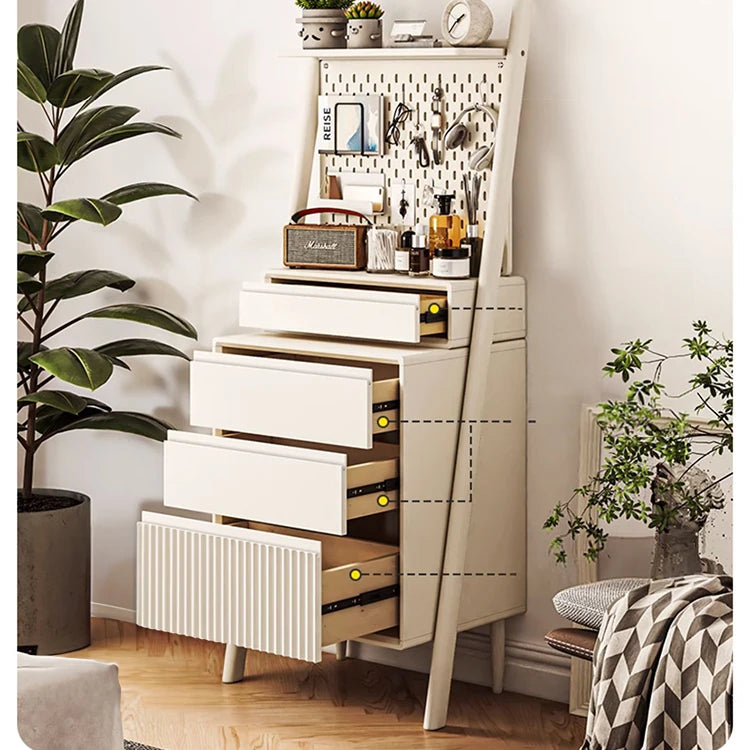 Stylish Solid Wood Pine Multi-Layer Cabinet with Functional Organizer – Perfect for Modern Living Spaces! hrvr-5084