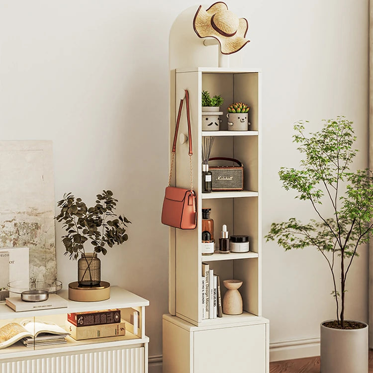 Elegant Solid Wood and Glass Full-Length Mirror – Stylish Multi-Layer Board Design for Home Décor hrvr-5085