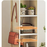 Elegant Solid Wood and Glass Full-Length Mirror – Stylish Multi-Layer Board Design for Home Décor hrvr-5085