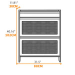 Stylish Solid Wood Cabinet with Multi-layer Design for Organized Storage Solutions hrvr-5088