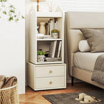 Elegant Solid Wood Multi-Layer Cabinet with Drawers – Stylish Storage Solution for Bedroom or Living Room hrvr-5089