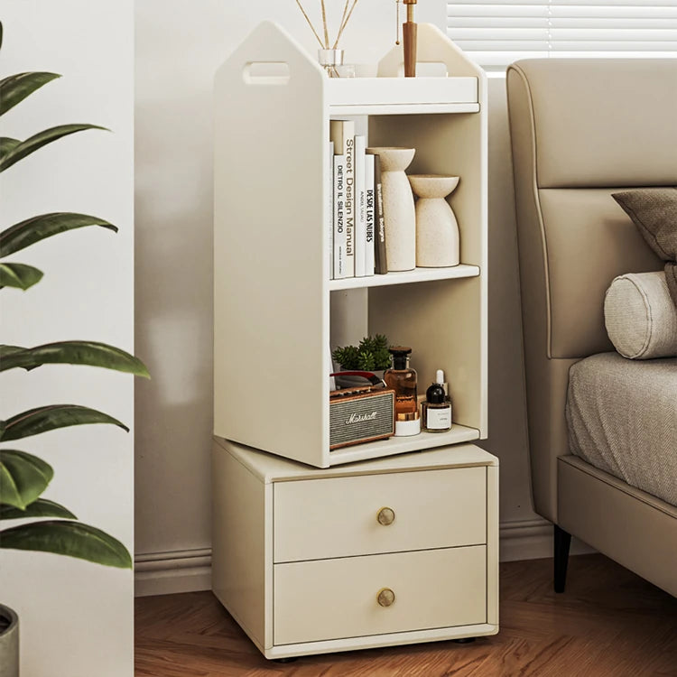 Elegant Solid Wood Multi-Layer Cabinet with Drawers – Stylish Storage Solution for Bedroom or Living Room hrvr-5089
