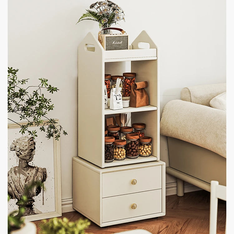 Elegant Solid Wood Multi-Layer Cabinet with Drawers – Stylish Storage Solution for Bedroom or Living Room hrvr-5089