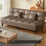 3-Seater Foldable Sofa Bed, Cat-Scratch-Resistant Leather Convertible Couch for Small Living Room hs-0526-1