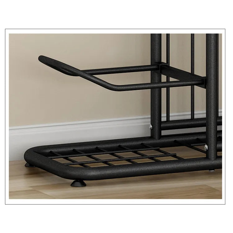 Multi-Tier Metal Sports Storage Rack for Balls & Equipment Organization hsen-2027