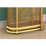 Elegant Gold Umbrella Stand Organizer – Stylish Metal Storage Rack for Entryway hsen-2031