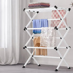Sturdy Metal Clothes Drying Rack with Multiple Tiers for Optimal Space Saving hsen-2034