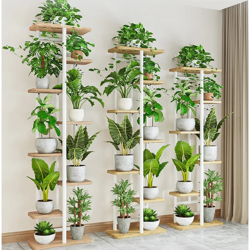 Vertical Indoor Plant Stand with Multiple Tiers for Home and Office Decoration hsen-2036