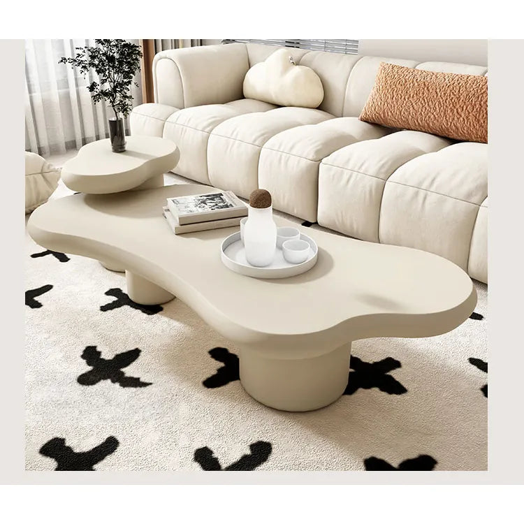 Modern Minimalist Concrete Tea Table - Stylish Living Room Accent Piece hsj-2251