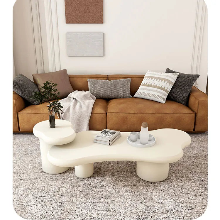 Modern Minimalist Concrete Tea Table - Stylish Living Room Accent Piece hsj-2251