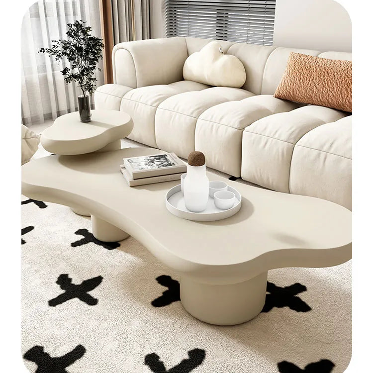 Modern Minimalist Concrete Tea Table - Stylish Living Room Accent Piece hsj-2251