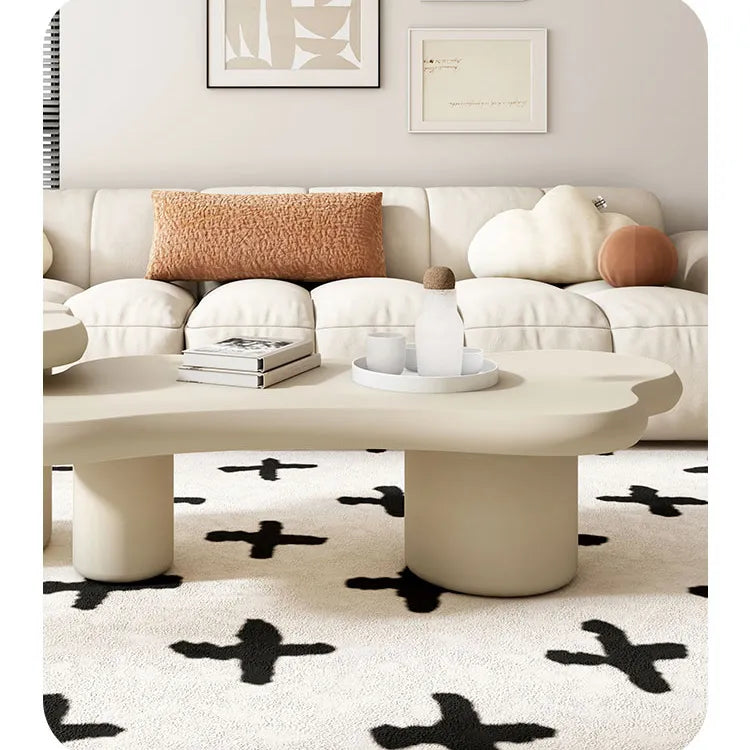 Modern Minimalist Concrete Tea Table - Stylish Living Room Accent Piece hsj-2251