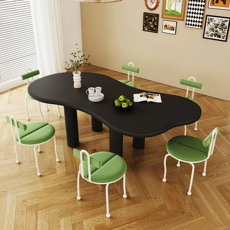 Sleek Contemporary White Oval Dining Table - Elegant Home Centerpiece hsj-2254