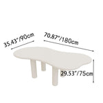 Sleek Contemporary White Oval Dining Table - Elegant Home Centerpiece hsj-2254