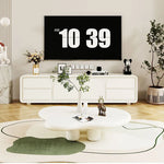 Modern White TV Cabinet with Sleek Minimalist Design for Stylish Living Rooms hsj-2260