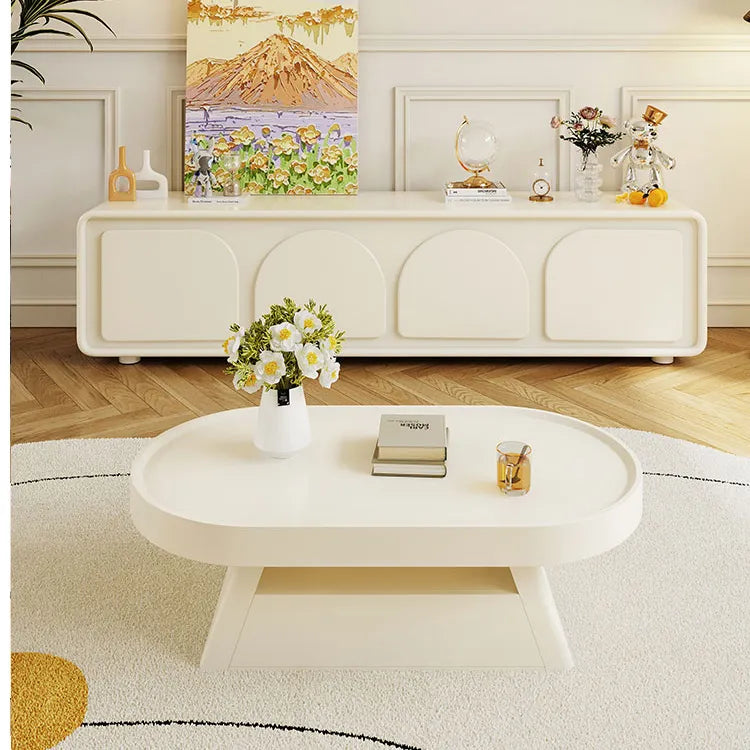 Modern Sleek White Tea Table - Elegant Design for Stylish Living Rooms hsj-2269
