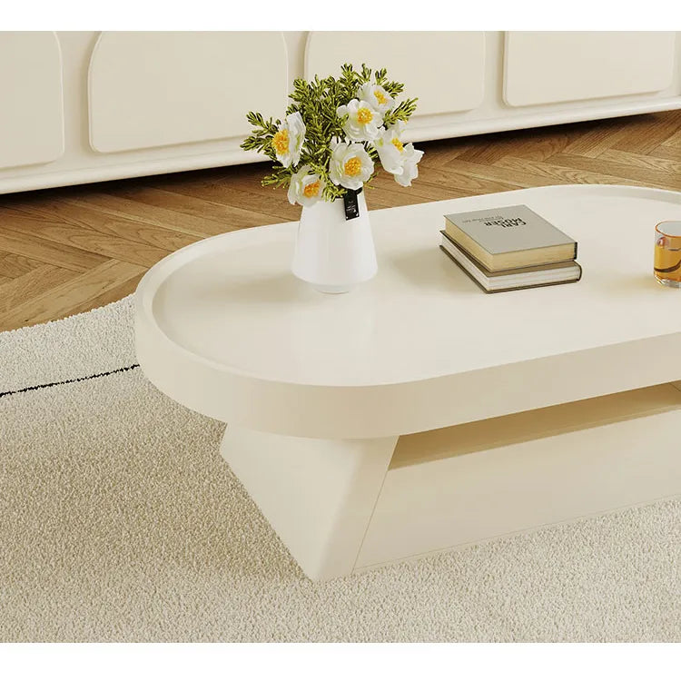 Modern Sleek White Tea Table - Elegant Design for Stylish Living Rooms hsj-2269