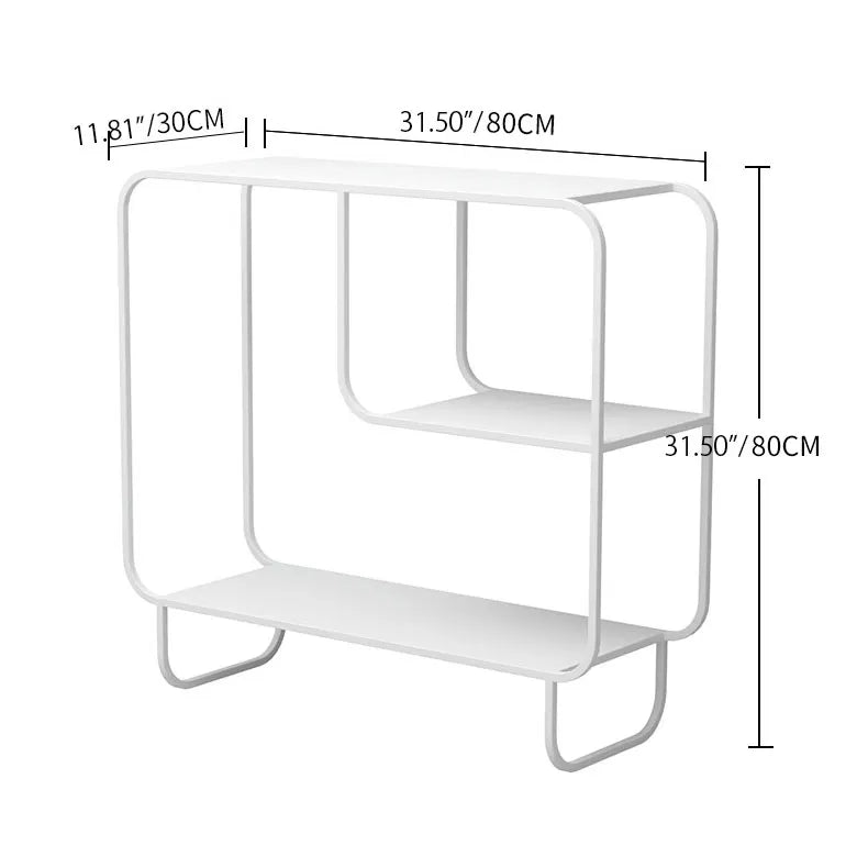 Modern White Metal Storage Rack - Sleek Design for Stylish Organization hsj-2275