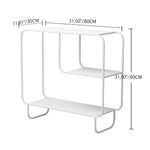 Modern White Metal Storage Rack - Sleek Design for Stylish Organization hsj-2275